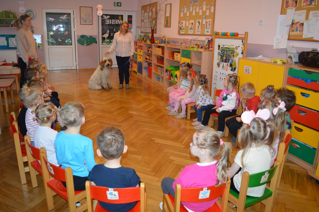 Prelekcje z psem Lokim z Fundacji PSYstań