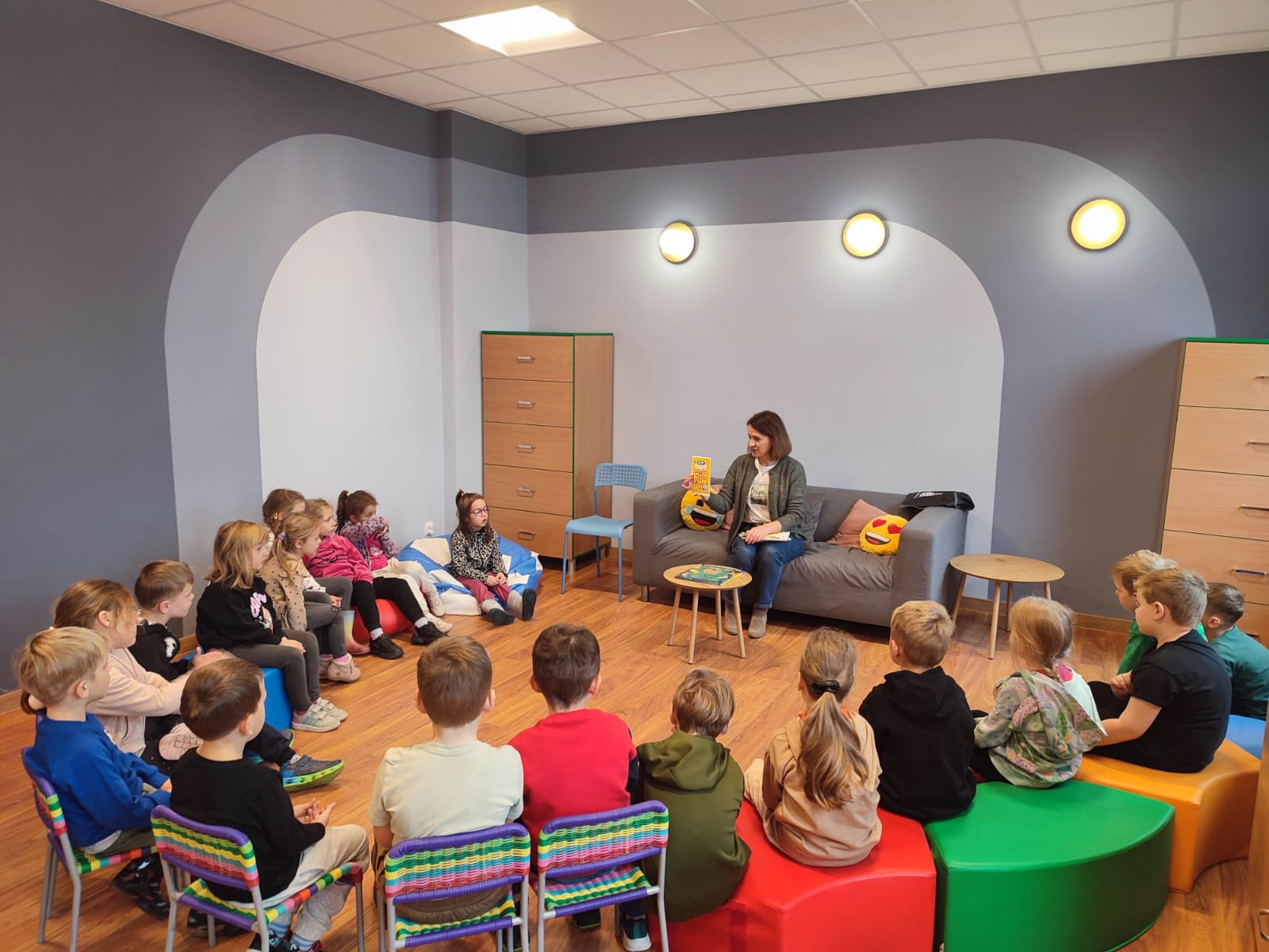 Wyjście do biblioteki grupy Krasnali